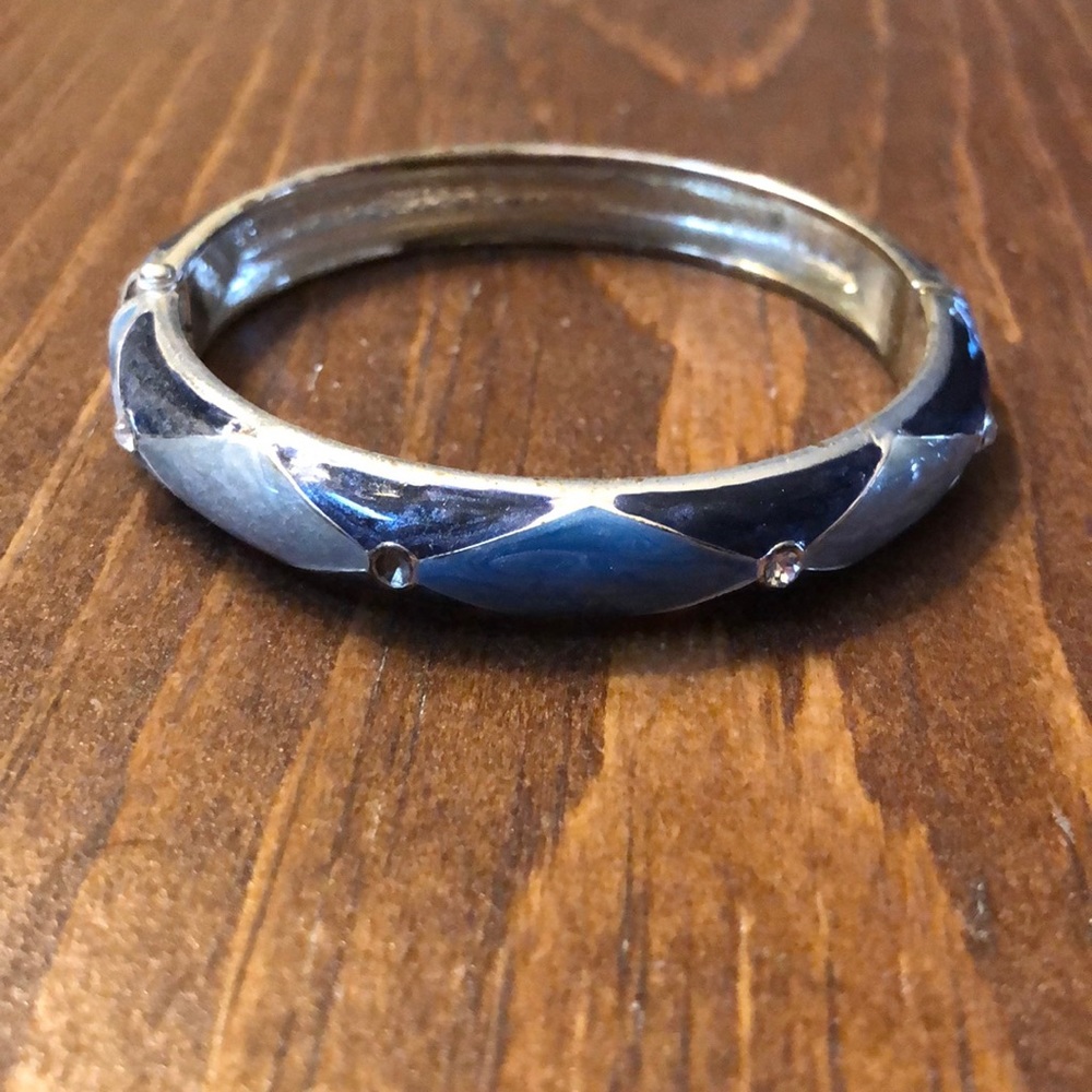 Blue and Silver Bracelet